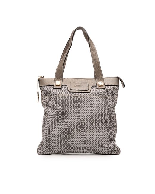 Loewe Gray Anagram Tote Bag