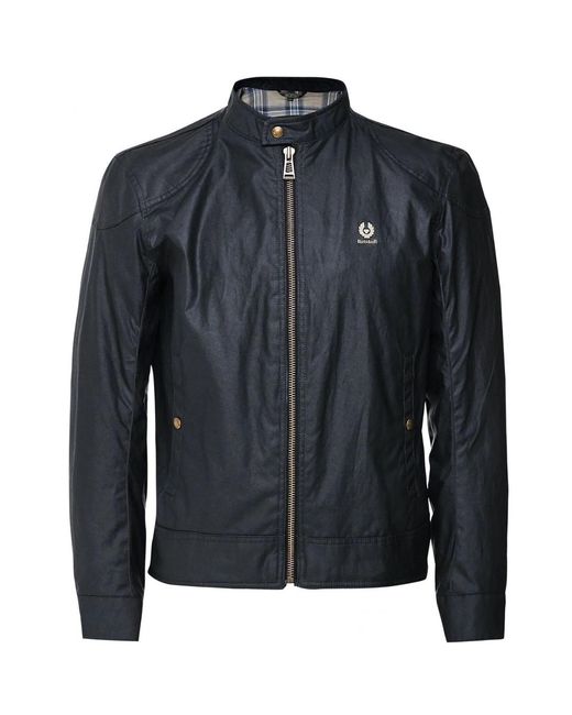 Belstaff Black Kelland Waxed Cotton Jacket for men