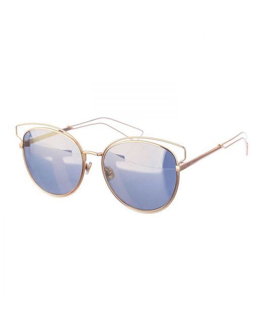 Dior Blue Sideral2 Butterfly-Shaped Metal Sunglasses for men