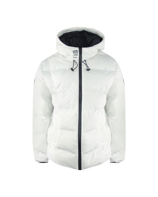 Ice Iceberg Blue Plain Padded Jacket for men