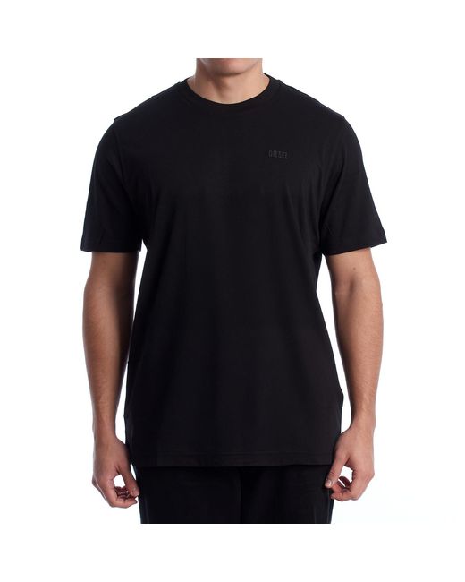 DIESEL Black Short Sleeve Cotton T-Shirt A18997_Rpati for men