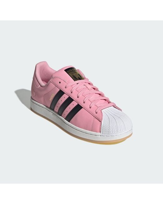 adidas gazelle silver green womens adidas Originals Clear Pink/Ftwr White/Light Pink Superstar II J Sneakers main image 0
