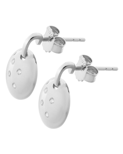 Orphelia Metallic 'Linn' 925 Sterling Drop Earrings