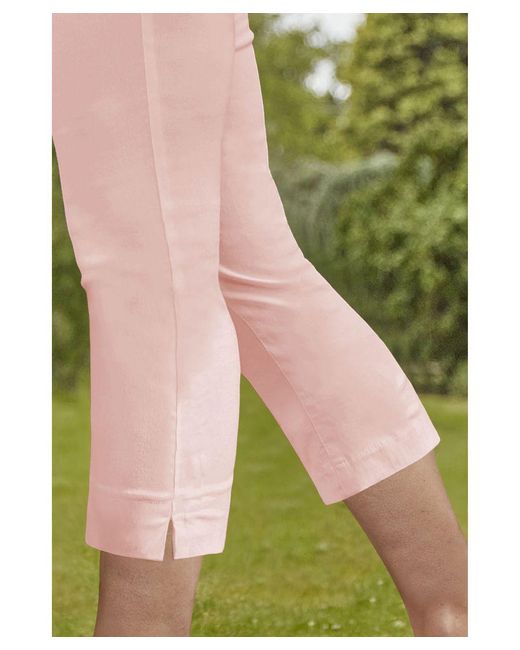 Roman Pink Cropped Stretch Trouser
