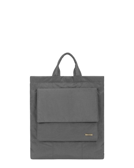 Smith & Canova Gray Portrait Nylon Tote