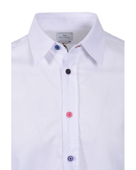 Paul Smith Purple Ls Tailored Fit Shirt Cotton for men