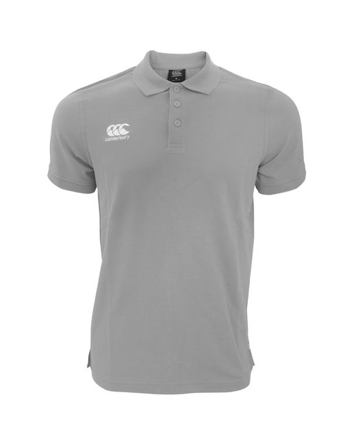 Canterbury Gray Waimak Short Sleeve Pique Polo Shirt Marl) for men