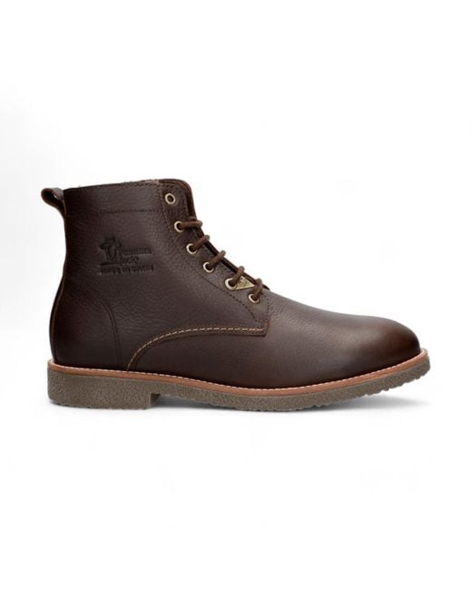 Panama Jack Brown Leather Glasgow Igloo C1 Classic Ankle Boots for men
