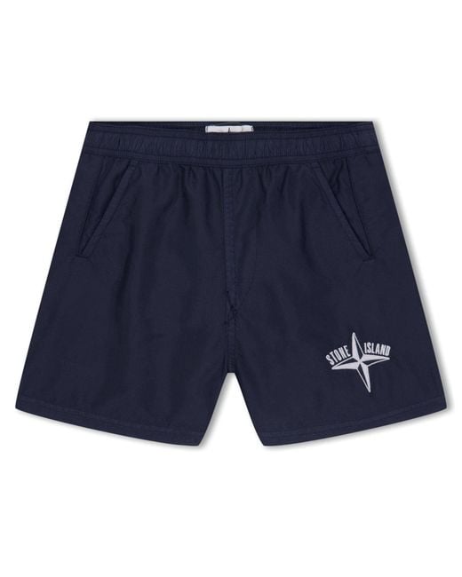 Crosshatch Blue Bardon Jog Shorts for men