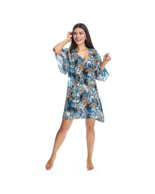 Ory Blue W240695 Strand-Kaftan-Kleid Für Frauen