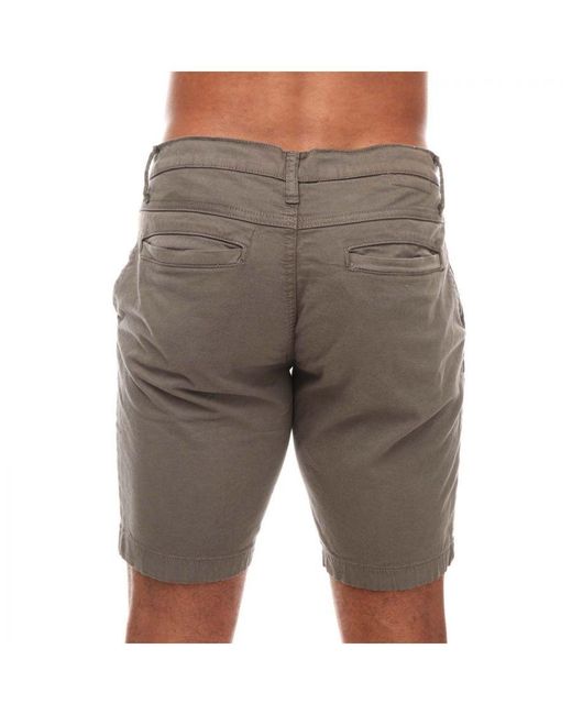 Duck and Cover Gray Moreshore Chino Shorts for men