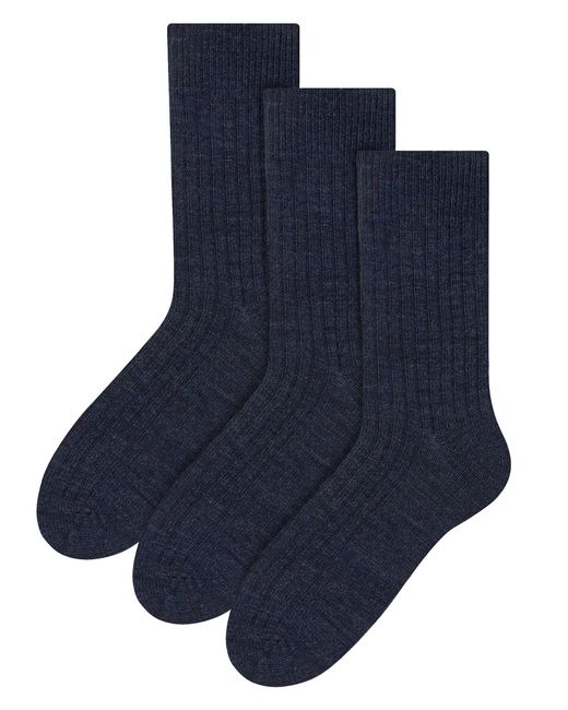 Steve Madden Blue 3 Pairs Multipack Alpaca Wool Socks for men