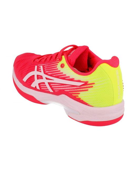 Asics Red Solution Speed Ff Indoor Tennis Shoes Trainers