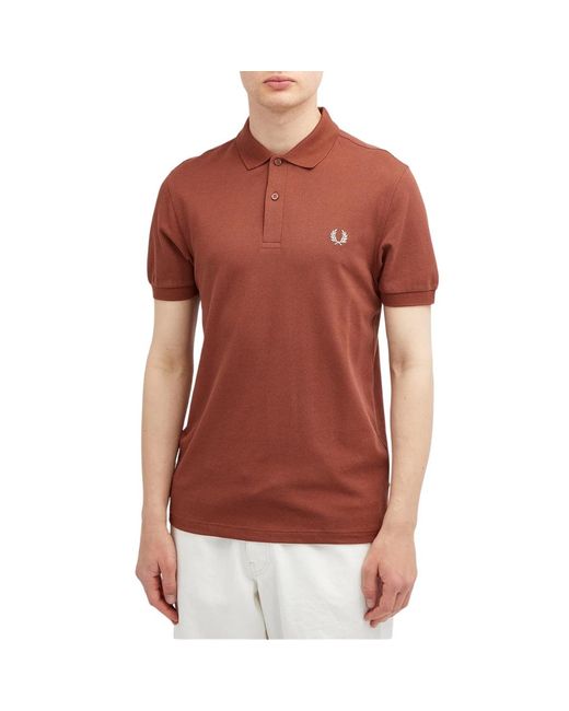 Fred Perry Red Classic Whisky Polo Shirt for men