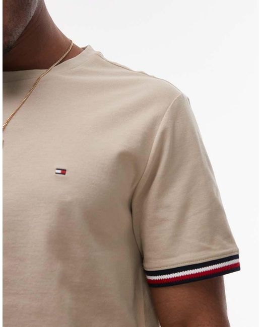 Tommy Hilfiger Gray Tipped T-Shirt for men