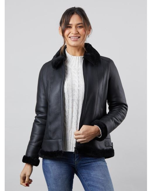 Lakeland Leather Blue Cartmel Sheepskin Jacket