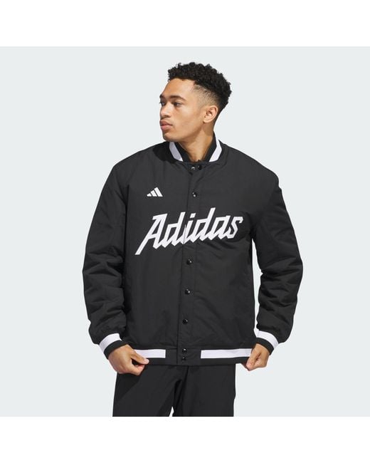 Adidas Originals Black Dugout Coaches Jacket for men