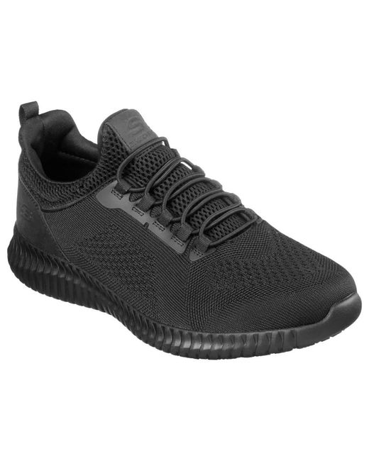 Skechers Black Cessnock Occupational Slip Resistant Shoes for men