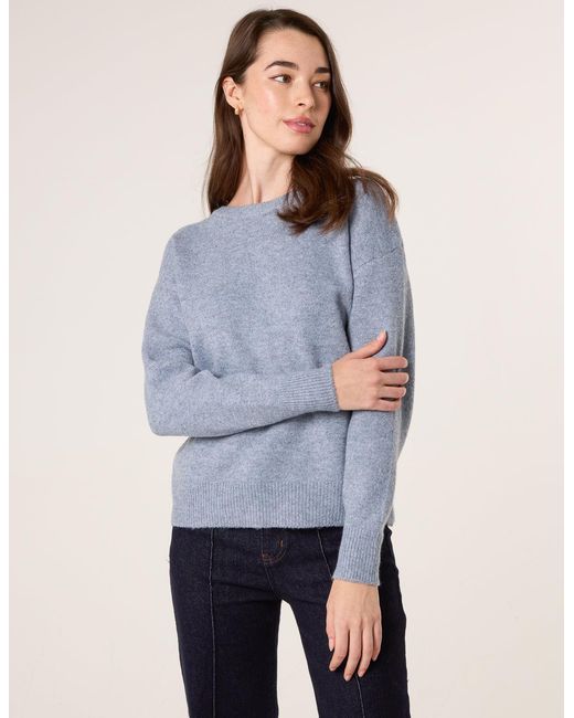 Blue Vanilla Blue Round Neck Jumper