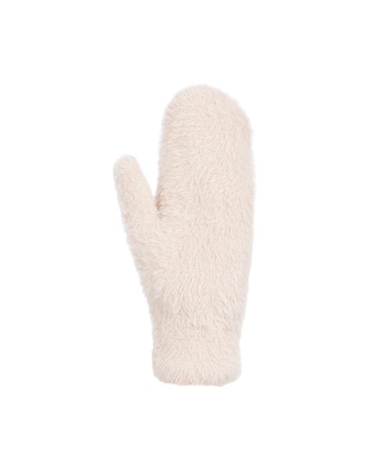 Trespass White Ladies Seth Knitted Ski Mittens (Soft)