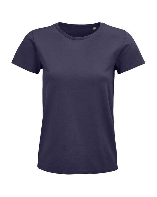 Sol's Blue Ladies Pioneer Organic T-Shirt (Mouse)
