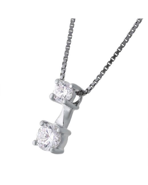 Orphelia White 'Lykke' 925 Sterling Set: Chain-Pendant + Earrings