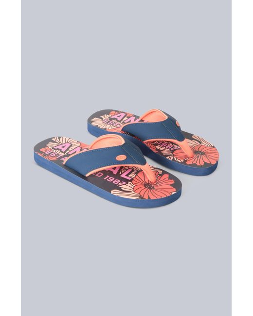 Mountain Warehouse Gray 'Swish' Flip Flops With Soft Padded Upper Straps Slip-On Beach Sandals