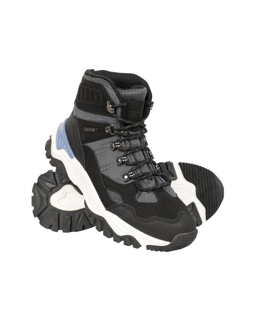Mountain Warehouse Black 'Hike' Waterproof Boots With Deep Lugs Breathable Hiking Boot