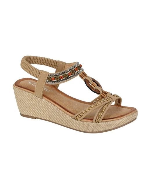Cipriata Metallic Gioela Slingback Sandals