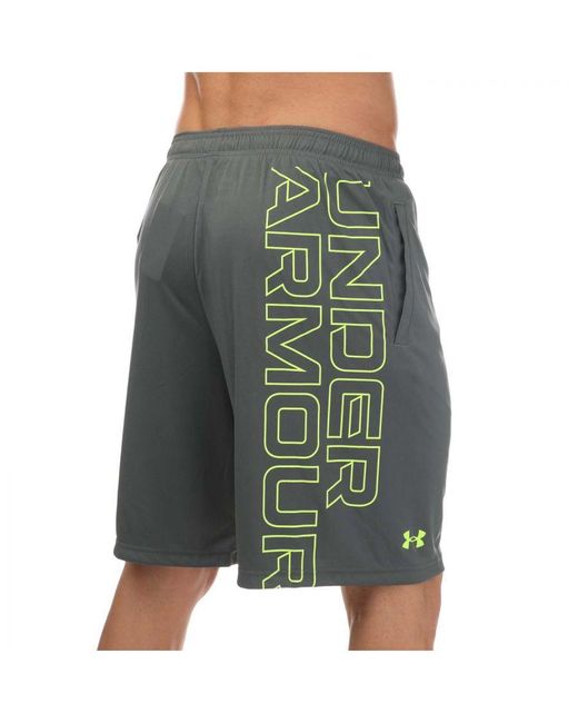 Under Armour Gray Tech Graphic Shorts for men