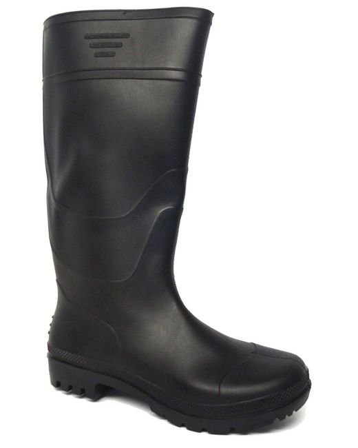 Wynsors Black Wellies Blizzard Slip On for men