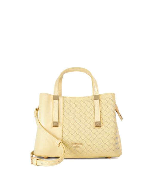 Dune Metallic Dinkydorry Textured Tote Bag
