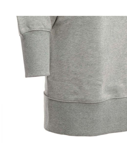 Lacoste Dames Live Hooded Oversized Sweatshirt Dress In Grijs in het Gray