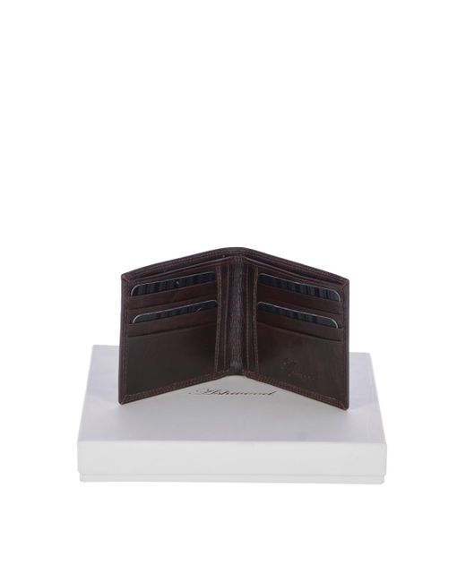 Ashwood Leather Black Vegetable Tanned Billfold Wallet With 8 Card Slots for men