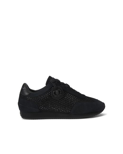 Kurt Geiger Black Suede Fabric Chelsea Crystal Tag Dr Sneakers