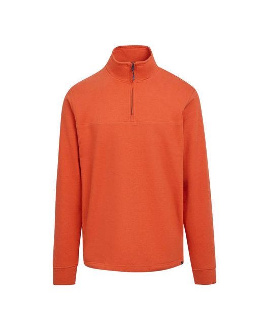 Regatta Orange Agilno Half Zip Fleece Top (Rusty) for men