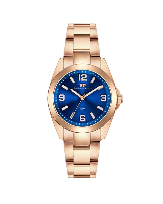 Rhodenwald & Söhne Blue Stainless Steel Watch 37,5Mm