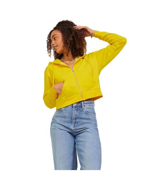 JJXX Yellow Zip Hood Noos Sweat Jacket