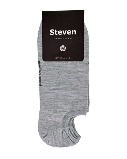 Steve Madden Gray Merino Wool Low Cut Socks for men