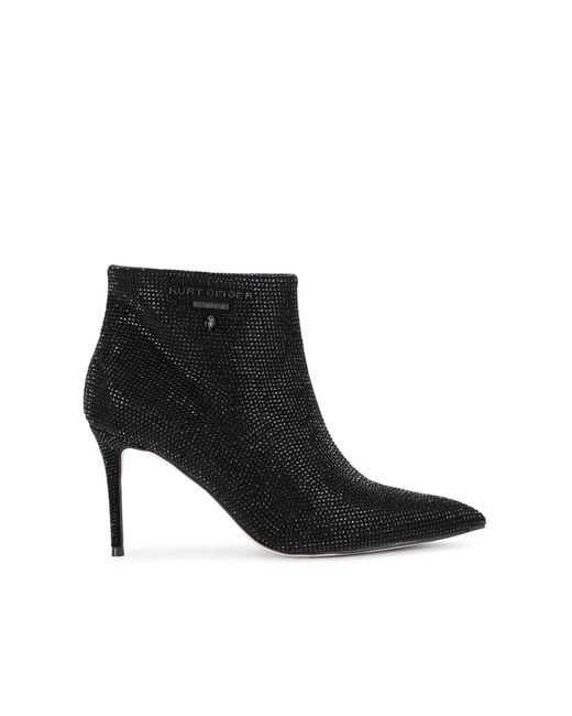 Kurt Geiger Black Stiletto Ankle Boots