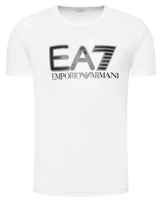 EA7 White Emporio Armani Short Sleeve T-Shirt, Cotton for men