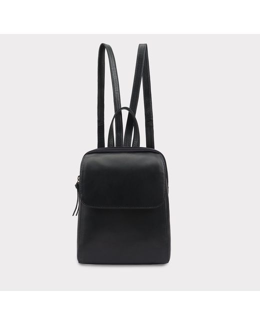 Lloyd Baker Black Farit Leather Backpack