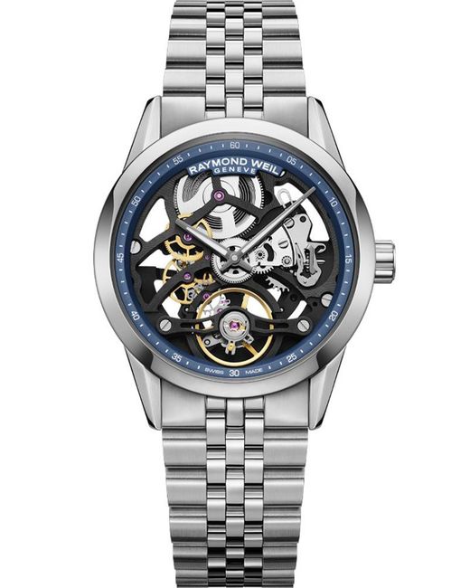 Raymond Weil Gray Freelancer Calibre Rw1212 Skeleton Watch 2783-St-50000 Stainless Steel for men