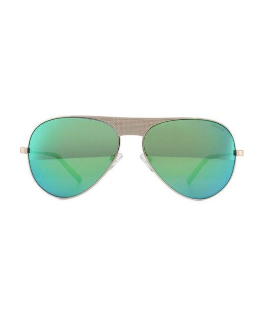 Polaroid Green Aviator Light Metallic Polarized Sunglasses for men