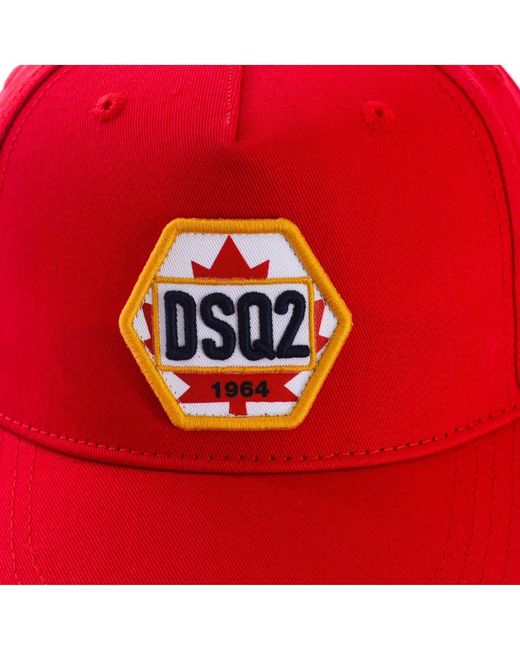 DSquared² Red Cap With Adjustable Strap Bmc0583-05C00001 for men