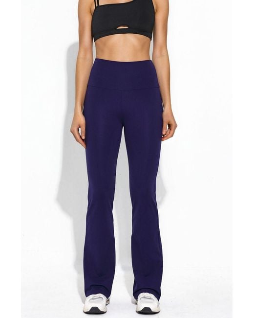 Hiccup Blue High Waist Comfortlux Flare Pants