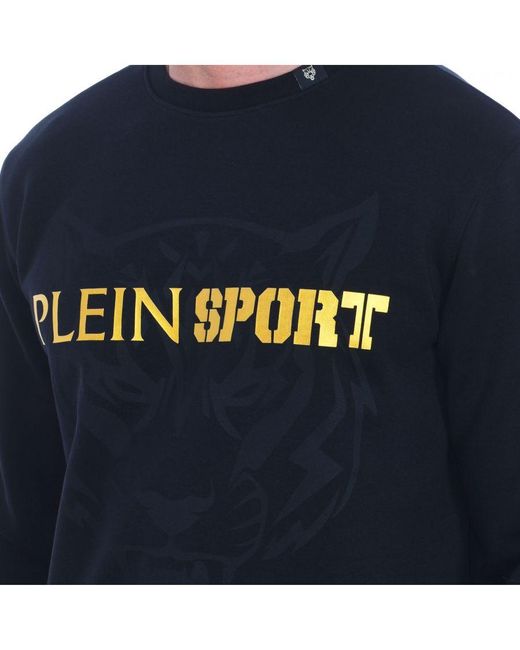Philipp Plein Blue Fipsg600 Long-Sleeved Crew-Neck Sweatshirt for men
