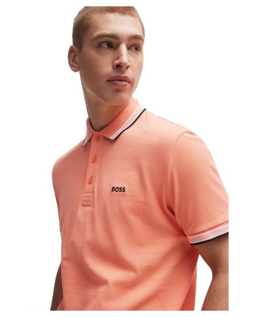 Boss Orange Paddy Polo Shirt Open for men