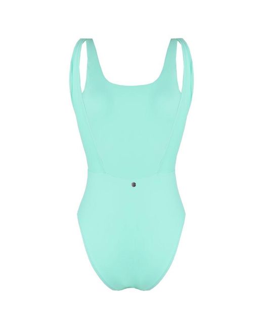GYMSHARK Blue Open Back Swimsuit