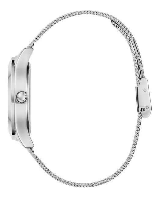 Guess Gray Glitz Plaque Watch Gw0835L1 Stainless Steel